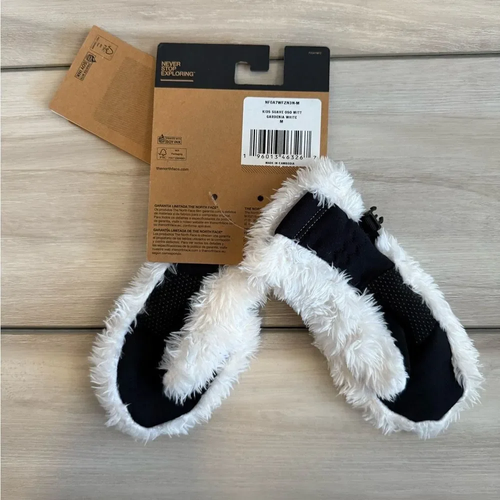 The North Face Suave OSO Mitt Little Kids Medium White NWT